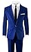 Black n Bianco Signature Boys' Slim Fit Suit Complete Outfit (14, Blue)
