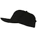 Brushed Cotton Twill High Profile Extra Size Cap - Black (For Big Head)