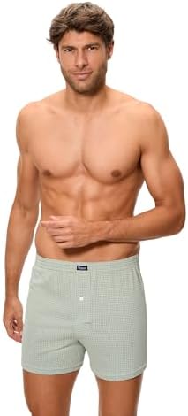 Boxer con Conchiglia Frontale in Maglia Essential Stampato Uomo x2