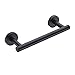 Hoooh 9-Inch Matte Black Towel Bar for Kitchen or Bathroom - Stainless Steel Hand Towel Holder Contemporary Style Wall Mount, A100L23-BK