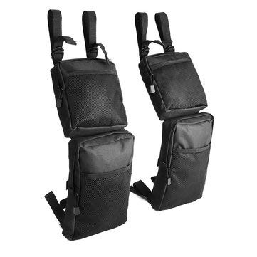 Pair 600D Black Waterproof Storage Hunting Fender Bags For UTV 4-Wheeler - Motorcycle ATV Parts