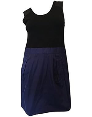 Theory Women's Dristi Notorious LGT Dress in Black/Night Flight Size 12