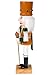 Clever Creations Orange King 10 Inch Traditional Wooden Nutcracker, Festive Christmas Décor for Shelves and Tables