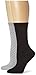 Jones New York Women's 2 Pack Basketweave Solid Crew Sock