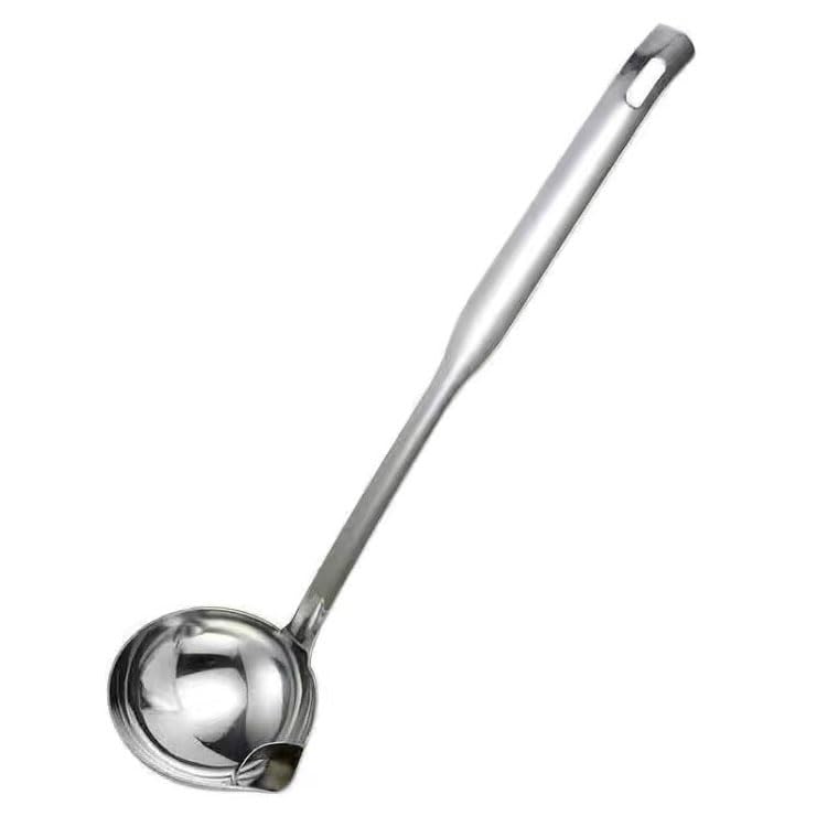 Stainless Steel Oil Separating Ladle for Soup Hot Pot, Fine Filtering Holes, Multifunctional Kitchen Tool
