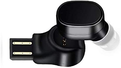 Single Mini Bluetooth Earbud, Invisible Wireless Earpiece, Sport Headphone with Mic, 6 Hours Playtime, USB Charging Waterproof Noise Cancelling, in Ear Headset for Samsung Android Phone Sony