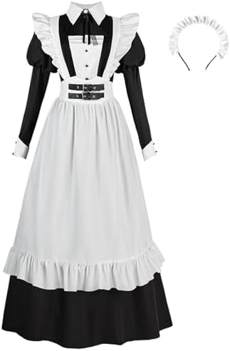 long french maid dress Non-Binary French Maid Costume, M