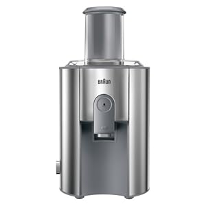 Braun J700 Spin Juicer extractor for whole fruit, citrus & vegetables 1000 Watt, 2 speeds, anti splash spout, 1.25L foam…