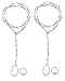 Bellady 2 Pcs Womens Beach Imitation Pearl Barefoot Sandal Foot Jewelry Anklet Chain