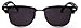 In Style Eyes Sellecks Non-Bifocal Reading Sunglasses, Semi-rimless Reader Glasses, Browline Frame - Non-Polarized Lens - Black - 1.75x