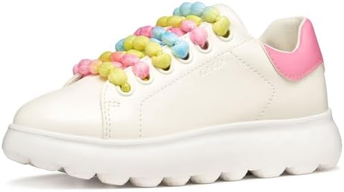 J PUFFYPOP Girl A Sneaker, Bianco/Rosa, 33 EU