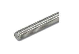 1 varilla roscada, M3, 1000 mm de largo, acero inoxidable, A2, DIN 975