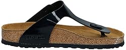 Birkenstock Womens Gizeh Mules Black Size 38