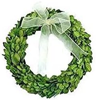 Tradingsmith Preserved Boxwood Round Wreath - 8 Inch Set of 9