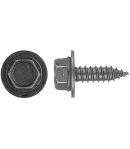 OAUTOO 30pcs M6.3-1.8 x 20mm (#14 x 25/32”) Hex Washer Head