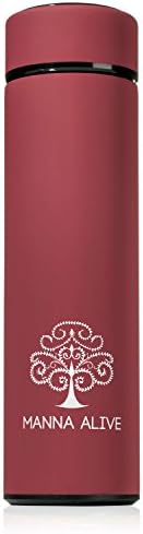 Multi-function and versatile stainless steel vacuum thermos water bottle with mesh for infusions – Specially designed for the use with cold and hot beverages. (RED)