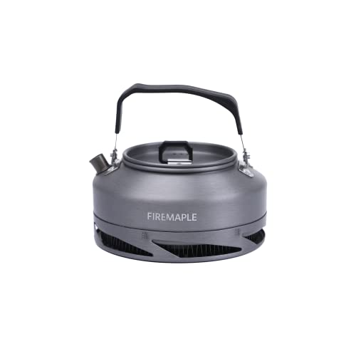 Fire-Maple FMC-XT1 Camping Teekessel mit Netzbeutel Tragbarer Camping Wasserkocher für Kaffee, Mini Aluminium Teekanne für Gasherd Schwarz