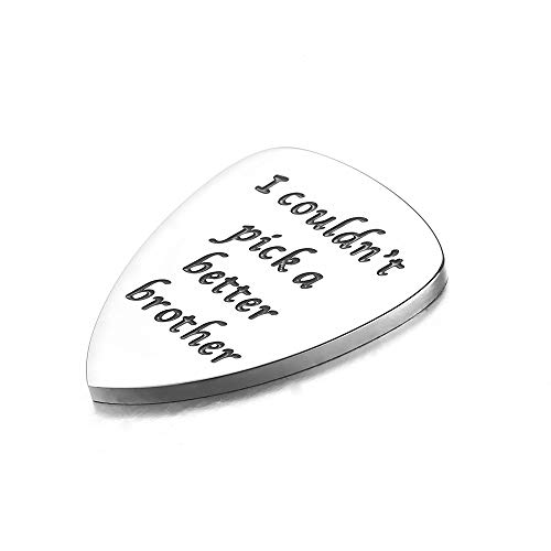 I Couldn't Pick A Better Brother Guitar Picks, Unique Birthday Gift for Musician Brother Guitar Pick - Thumbnail 4