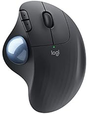 Logitech ERGO M575 Wireless Trackball Mouse - Easy thumb control, precision and smooth tracking, ergonomic comfort design, for Windows, PC and Mac with Bluetooth and USB capabilities - Graphite