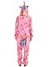Adult Pajamas Unicorn Costume Onesies for Women Men Teen Girl Animal Onsie Youth,Colorful Unicorn,L Fit Height 66