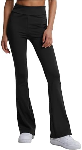 Leggings Évasé Taille Haute Recyclé Femme Legging Noir