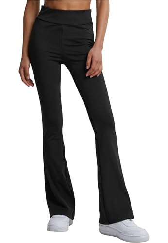 Ladies’ Recycled High-Waist Flared Mujer Leggins Negro