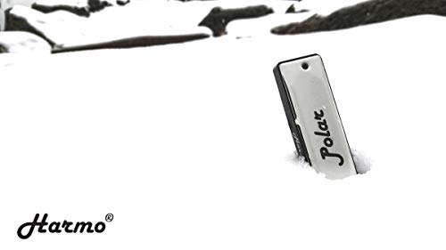 Harmo Polar Harmonica – Key of C – 10 Holes – Professional Blues Mouth Organ Harmonica for Beginners, Adults – Mouth Musical Instrument - Designed in the USA - Thumbnail 7