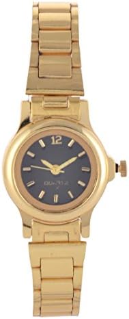 Sale Funda Golden Chain and Golden Bezel Analog Round Black Dial (Water Resistant) Women's Watch - CWW0074 - Japanese Movement