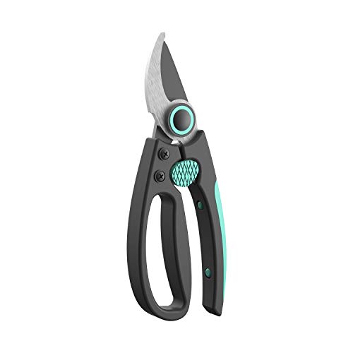 Rainbow Craft 8'' Bypass Pruner Shear, Rose Cutters, Herbs Scissors, Plant Trimming Shears for Garden&Lawn - Blue Color - Thumbnail 4
