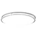 Green Beam LED Light Fixture, Flush Mount Light Fixture, Brushed Nickel Light Fixture, Kitchen Light Fixtures, Bathroom Ceiling Light Fixture, 58W, 4000K Natural Light, 5000 Lumens, 32 Inch Oval