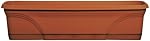 Dynamic Design MB3612TC Medallion Deluxe 36-Inch Poly Window Box with Saucer, Terra Cotta