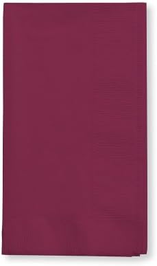 Creative Converting Touch Of Color 2Ply 50 Count Paper Dinner Napkins, Burgundy