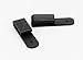 FoxX Holsters Low Profile Nylon Holster Belt Clips, Pair of 2 for IWB Hybrid Holsters Tuckable (Black) Made in USA