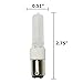 BulbAmerica 50W 120V BA15D Base Frost Halogen Bulb