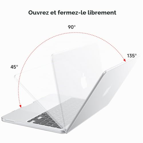 eleger Case Compatible with MacBook Neo 13 Inch A18 Pro A3404, 2026 Released, Protective Case for Mac Book Neo 13 Inch, Transparent Crystal