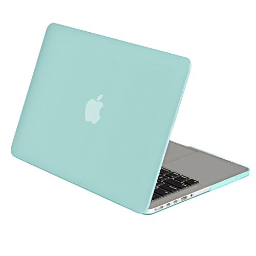 Mosiso Plastic Hard Case Cover Only for [Previous Generation] MacBook Pro Retina 15 Inch (Model: A1398) No CD-ROM, Mint Green