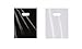 Merchandise Bags: ACME Bag Bros 100 Large Black and White Plastic Retail Bags, Plastic Bags w Handles 12x15