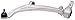 ACDelco 45D3213 Professional Front Passenger Side Lower Suspension Control Arm and Ball Joint Assembly