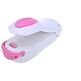 Xinhuaya Portable Plastic Bag Sealing Machine, Mini Bag Heat Sealer Capper, Reseals Impulse Sealer for Mylar and Cereal Bags Snack Food Saver Storage and Creates Airtight Containers