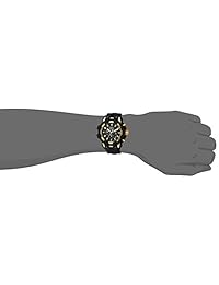 Invicta "Bolt Acero Inoxidable y Silicona Reloj Casual De Cuarzo De Los Hombres, color: negro (Modelo: 23861)