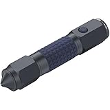 INGEAR autoXscape Vehicle-mounted Lifesaving Flashlight with Escape Window Breaker, Rescue Seatbelt Cutter, and Survival SOS Mode, Vehicle Mount and 3x AAA Batteries Included, Grey/Blue