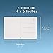 Paper Junkie 50 Pack White Postcards Blank, Bulk Self Mailer Mailing Side Postcard (4 x 6 Inch) - Watercolor Paper - Post Cards for Mailing