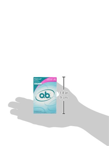o.b. Applicator Free Digital Tampons, Regular - 40 Count
