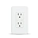 Smart WiFi Wall Outlet Plug, WiFi Wall Socket Duplex Receptacle, 15 Amp with 2 Independent Control, Compatible with Amazon Alexa and Google Home
