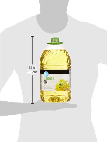 AMAZON BRAND – HAPPY BELLY CANOLA OIL, 128 FL OZ (PACK OF 1)