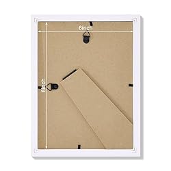 Vittanly 6x8 Picture Frame for Wall, Display 4x6