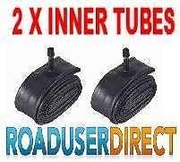 2 x Osann Stroller / Pushchair Inner Tubes 12" / 12 1/2" - Straight Valve + FREE Upgrade Chrome Valve Caps For A Better Seal