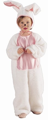 Pink and White Toddler Bunny Costume for Easter