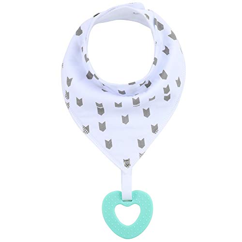 Baby Bandana Drool Bibs Unisex for Teething and Drooling - 3 Pack Super Soft Absorbent Cotton Bibs,Teething Toys Set Toddler Baby Shower Gift for Boys & Girls
