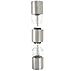 Ozeri Fresko Stainless Steel Salt and Pepper Mill and Grinder, Silver